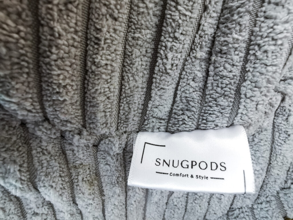 Comfy Soft Grey Beanbags